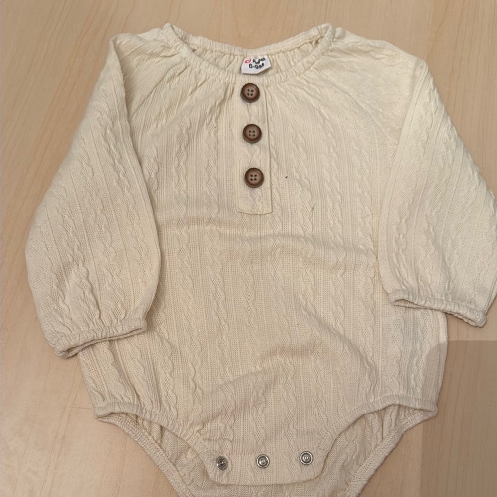 Cream Kids One Piece